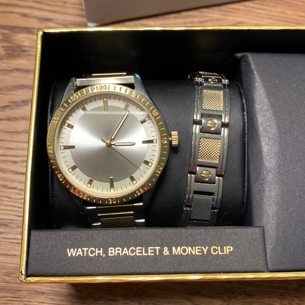 Folio Mans Watches with Bracelet Set